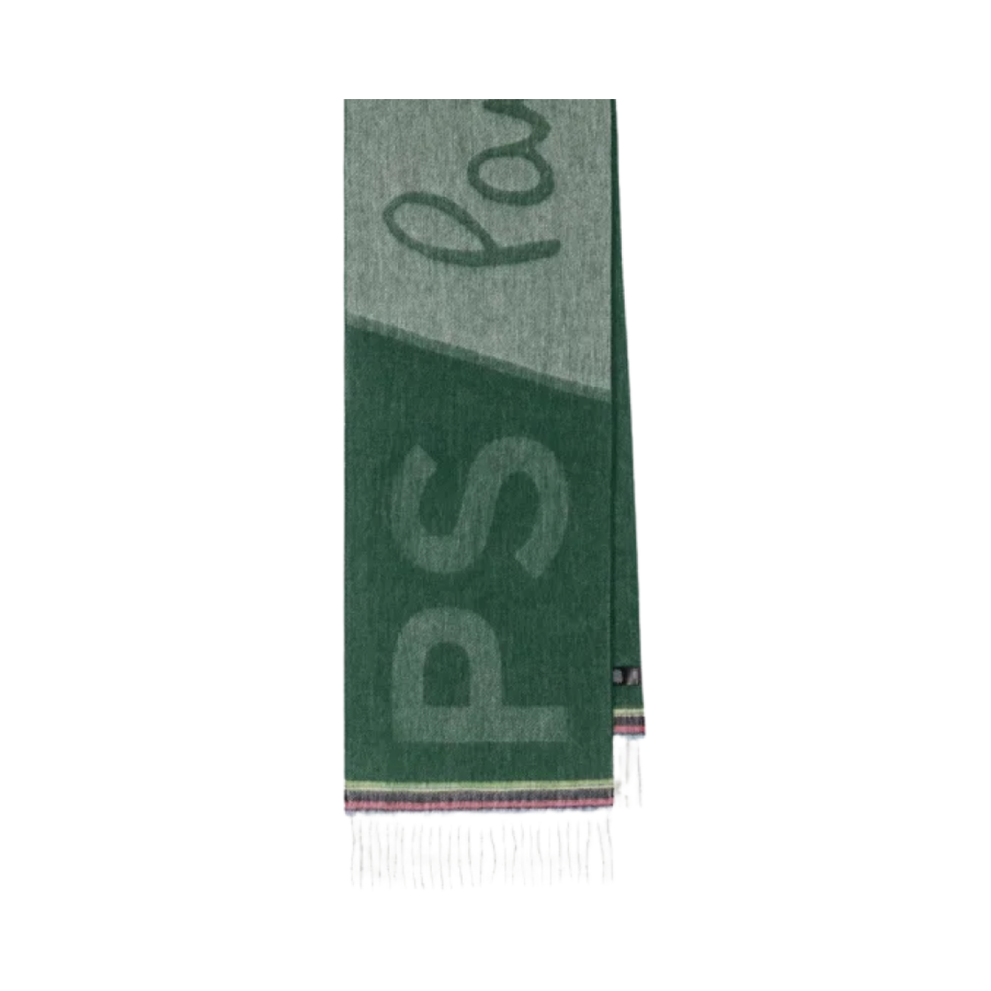M2A-150K-N076-38 Paul Smith PS Logo Scarf Light Green