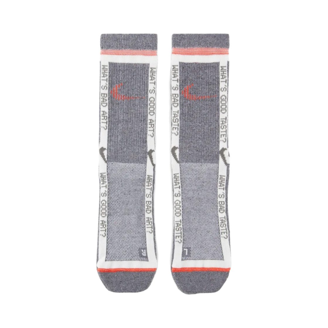 나이키 x 오프화이트 NRG 삭스 그레이 토탈 크림슨(Nike x Off-White NRG Socks Grey Total Crimson) - 2