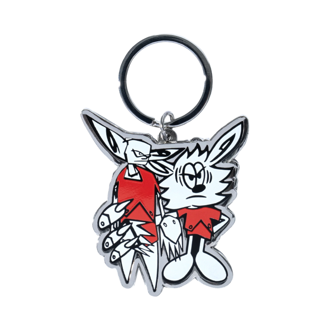 베르디 x 퓨추라 키체인 화이트 레드(Verdy x Futura Keychain White Red)