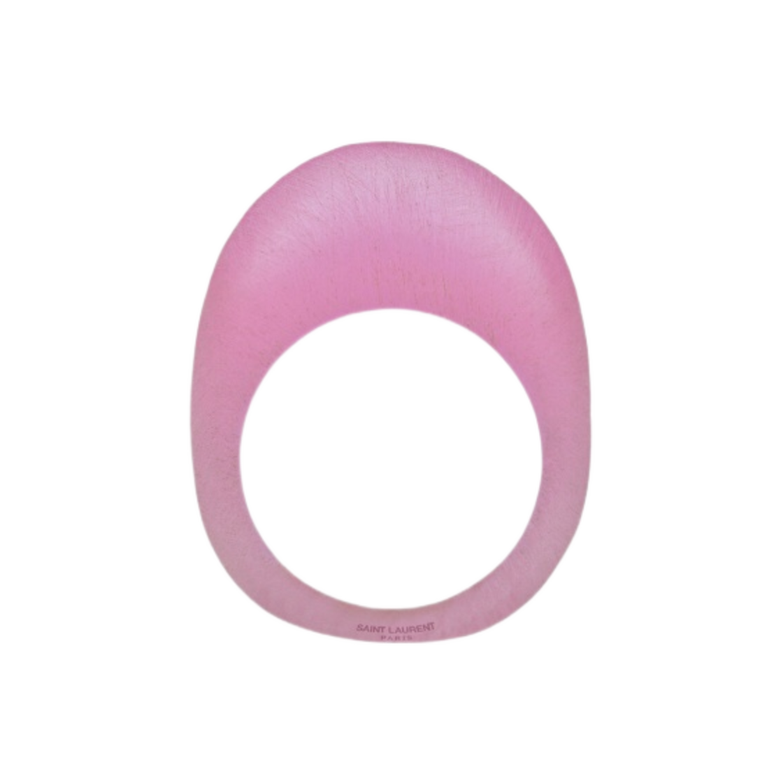 (W) 생로랑 하이 아티 써클 링 레진 아이시 푸시아((W) Saint Laurent High Arty Circle Ring In Resin Icy Fuchsia) - 1