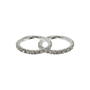 lovememonster Minimal Cubic Ring 2 Set White