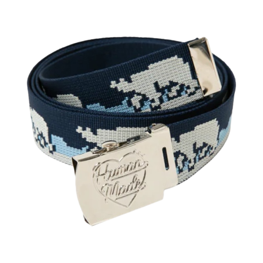휴먼 메이드 자카드 웹 벨트 블루