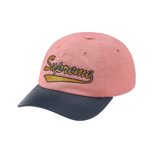Supreme Leather Visor 6-Panel Pink - 21SS