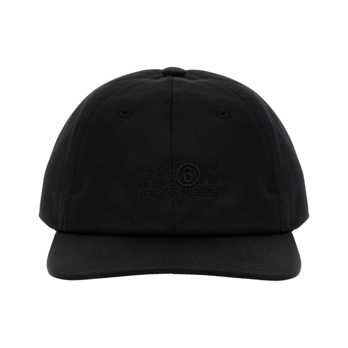 MM6 메종 마르지엘라 로고 패치 캡 블랙(MM6 Maison Margiela Logo Patch Cap Black) - 1