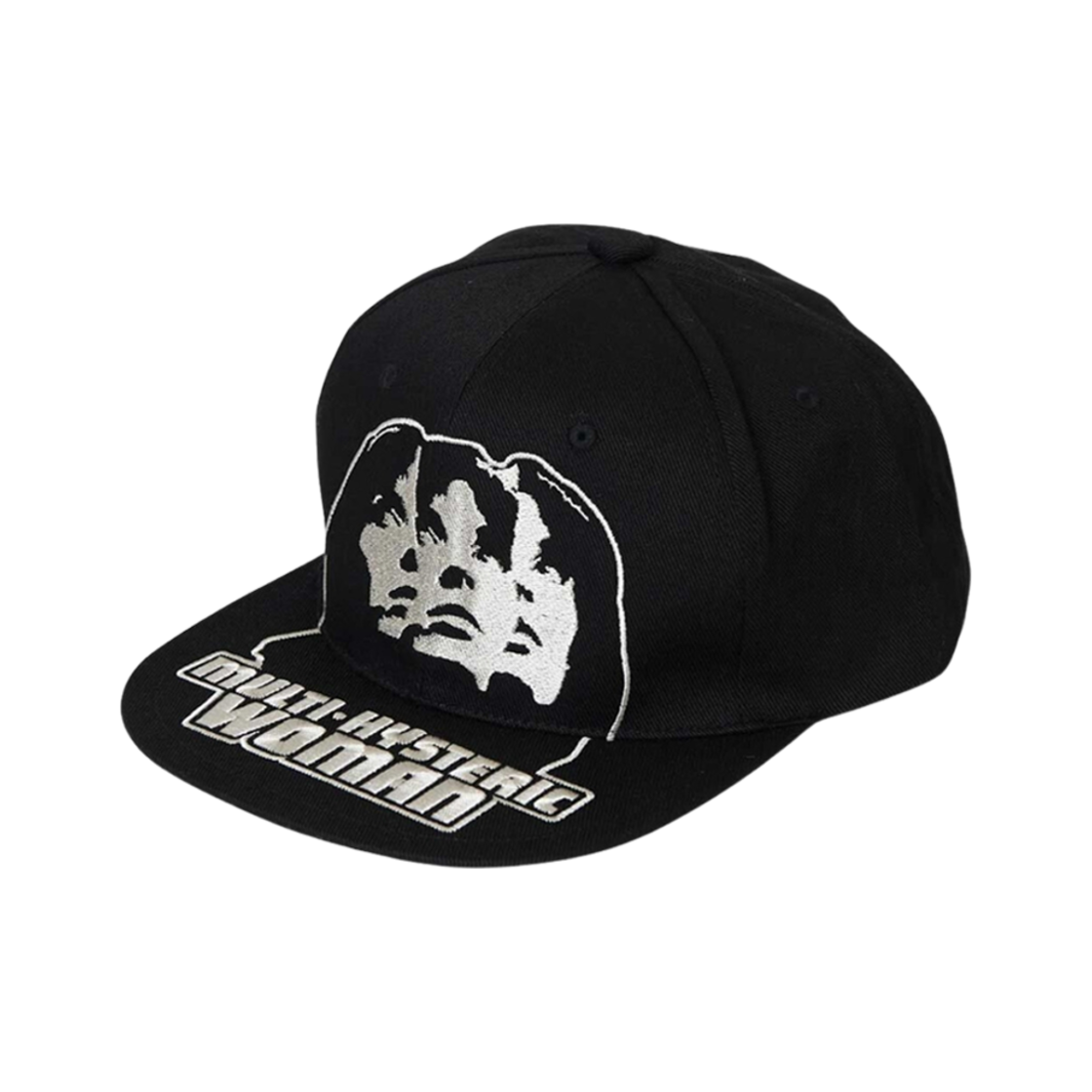 02243QH04 Hysteric Glamour Multi Hysteric Embroidered Cap Black