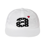 AEAE Dot Small Letter Nylon Cap White