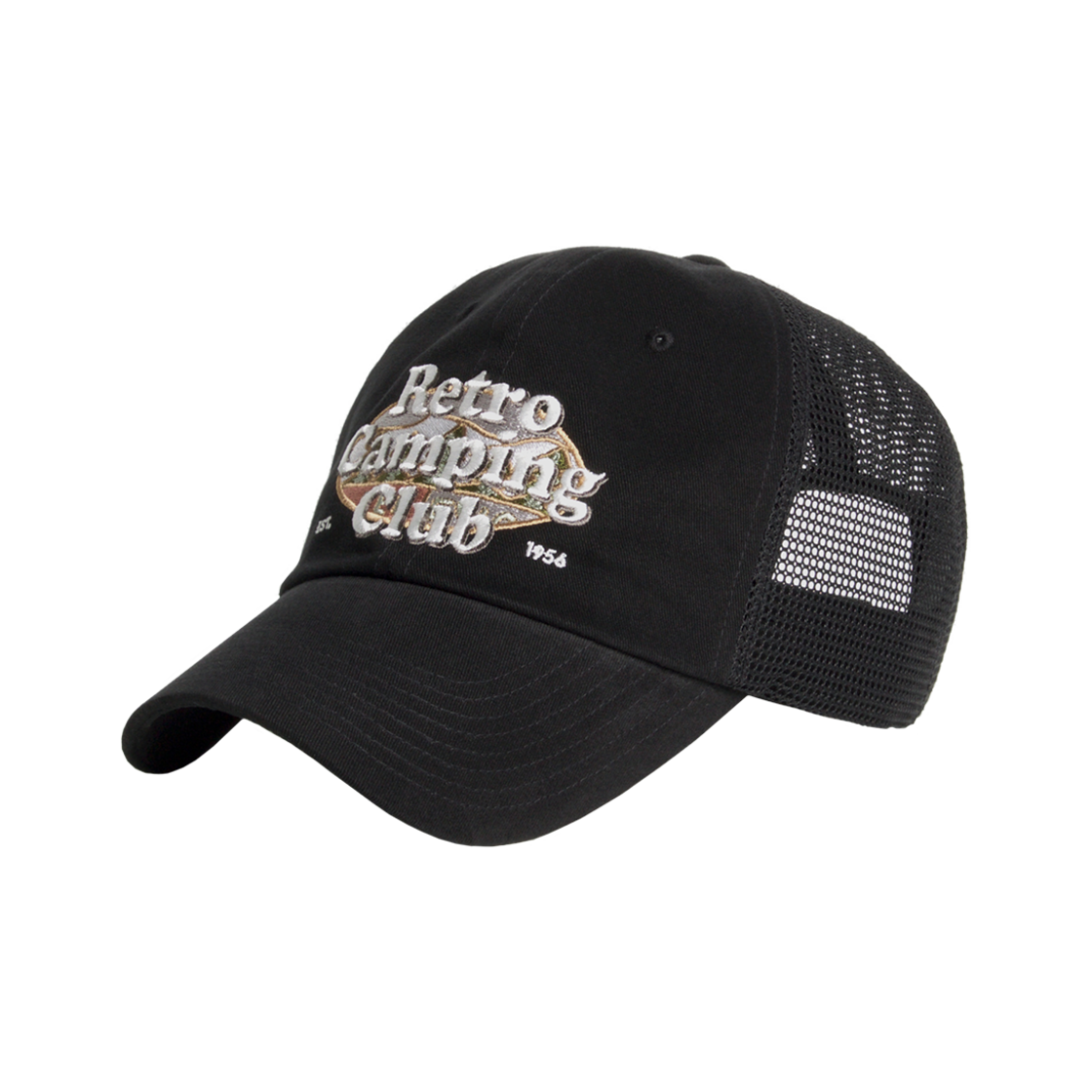 플래토 레트로 씨씨 볼캡 블랙(PLATEAU Retro CC Cap Black)