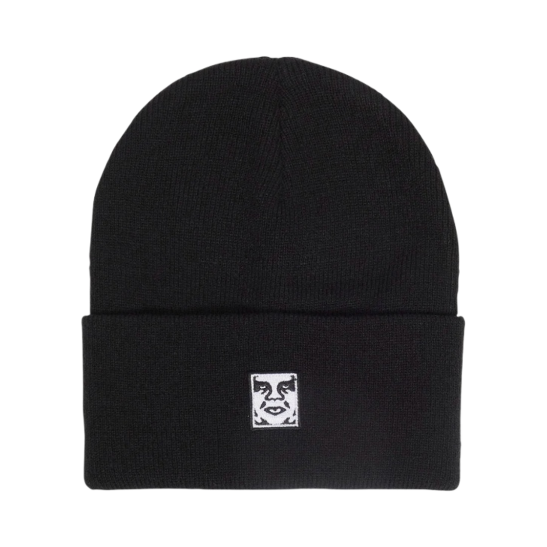 100030198 Obey Icon Patch Cuff Beanie Black