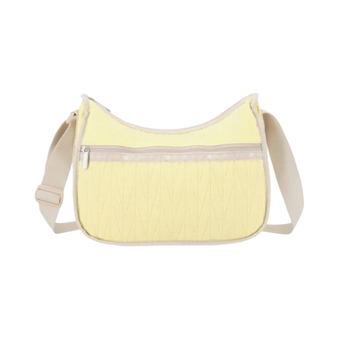 7520-E884 Lesportsac Classic Hobo Bag Citron Deboss