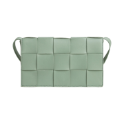 Bottega Veneta Lambskin Leather Crossbody Cassette New Sage
