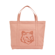 Maison Kitsune Fox Head Large Tote Bag Pink