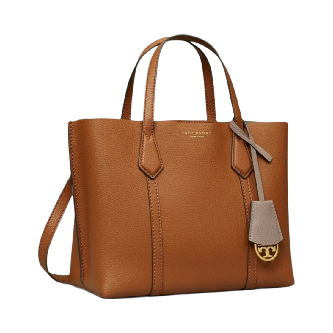 토리버치 페리 트리플 컴파트먼트 스몰 토트백 라이트 엄버(Tory Burch Perry Triple Compartment Small Tote Bag Light Umber) - 2