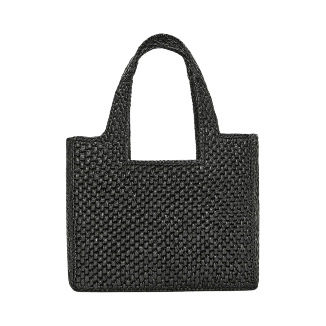 로에베 라피아 스몰 폰트 토트백 블랙(Loewe Small Font Tote Bag in Raffia Black) - 2