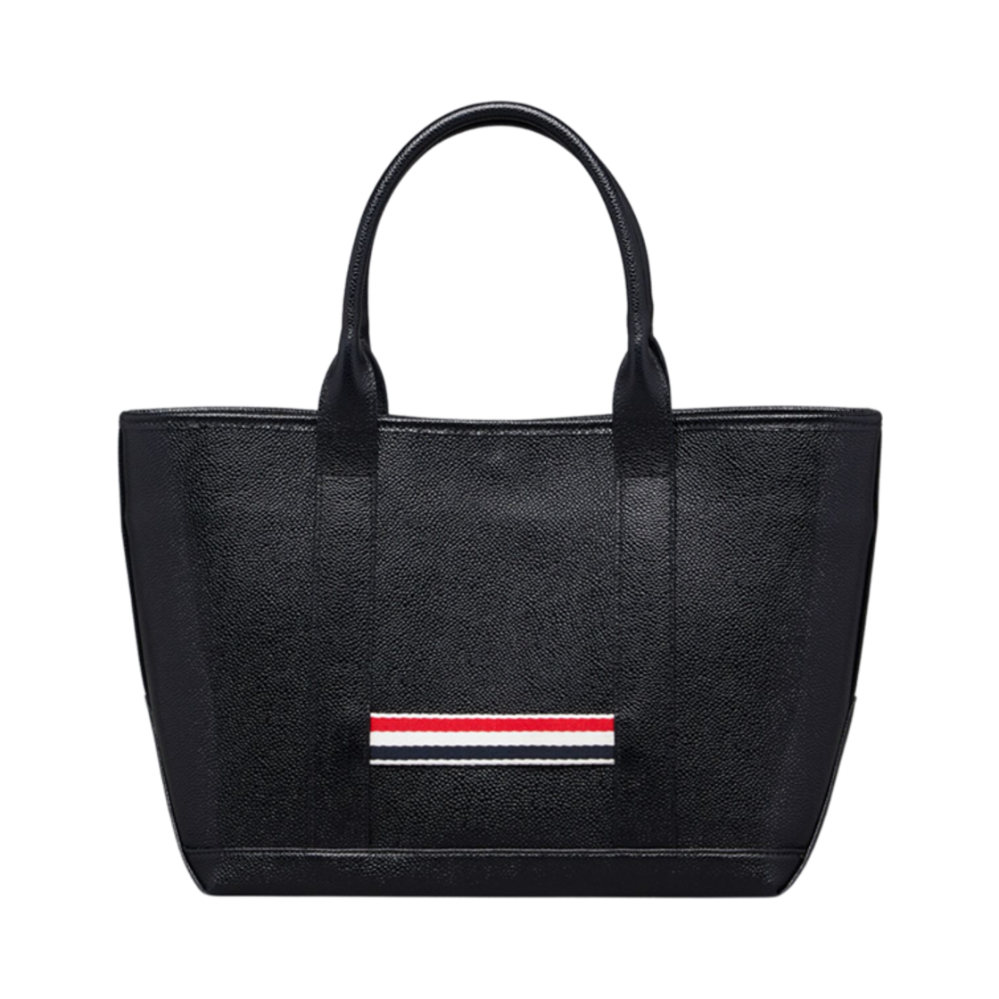UAG187A-00198-001 Thom Browne Pebble Grain Small Tool Tote Bag Black
