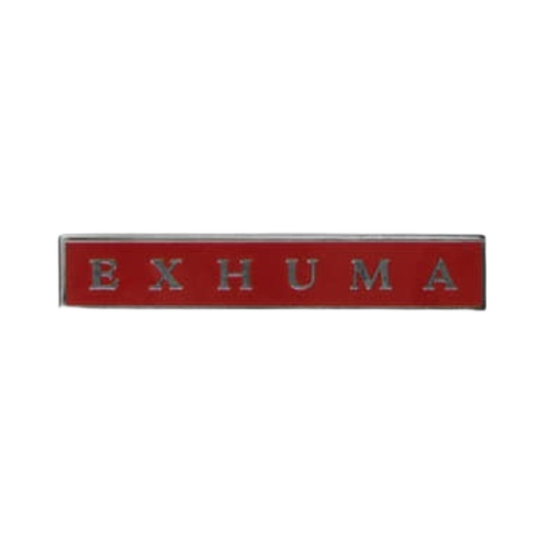 - Exhuma Metal Badge English Logo