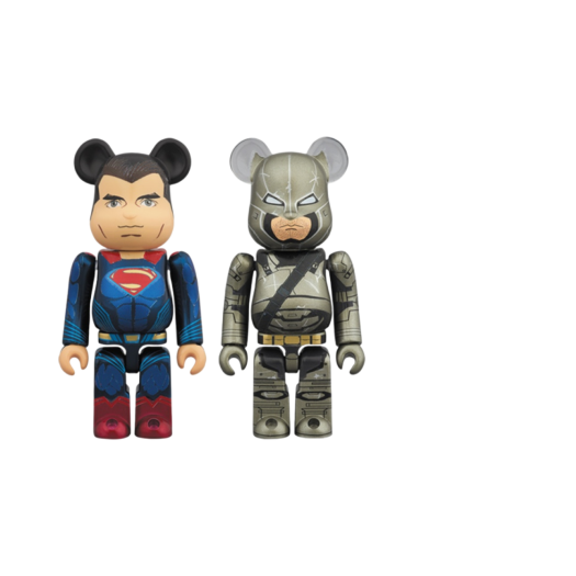 Bearbrick Superman & Armored Batman 2 Pack 100%