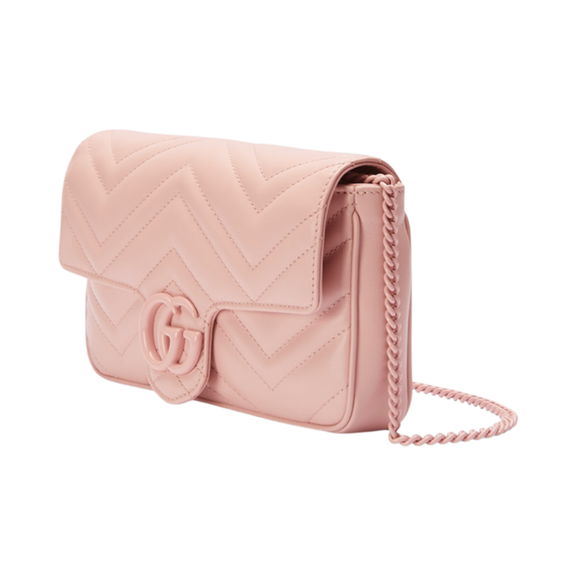 구찌 GG 마몽 미니백 라이트 핑크 레더(Gucci GG Marmont Mini Bag Light Pink Leather) - 2