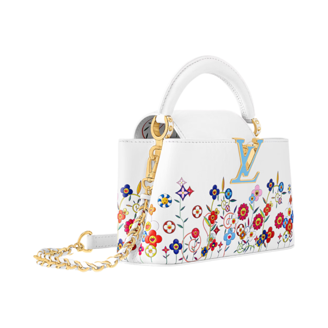 루이비통 x 무라카미 타카시 카퓌신 이스트 웨스트 미니 화이트(Louis Vuitton x Murakami Takashi Capucines East West Mini White) - 2
