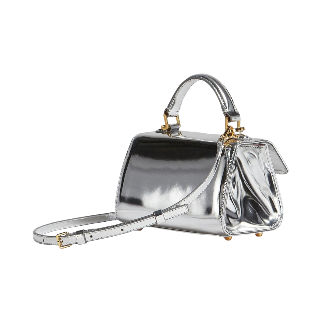 마르니 미러 레더 릴레이티비티 미니백 실버(Marni Mirrored Leather Relativity Mini Bag Silver) - 3