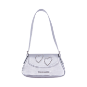 The Museum Visitor Women Heart Stud Mini Bag Silver
