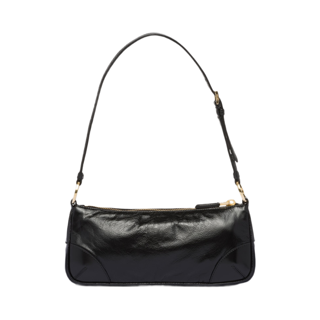 프라다 리에디션 2002 스몰 레더 숄더백 블랙(Prada Re-Edition 2002 Small Leather Shoulder Bag Black) - 3