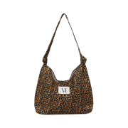 MUCENT Rabi Leopard Shoulder Bag Brown