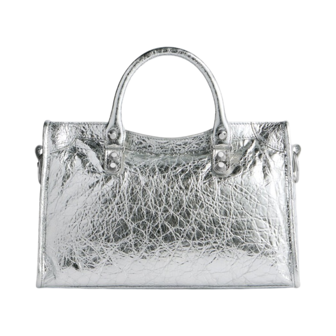발렌시아가 르 시티 스몰 메탈라이즈드 백 실버(Balenciaga Le CIty Small Metallized Bag Silver) - 3