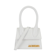 Jacquemus Le Chiquito Moyen Leather Handag White