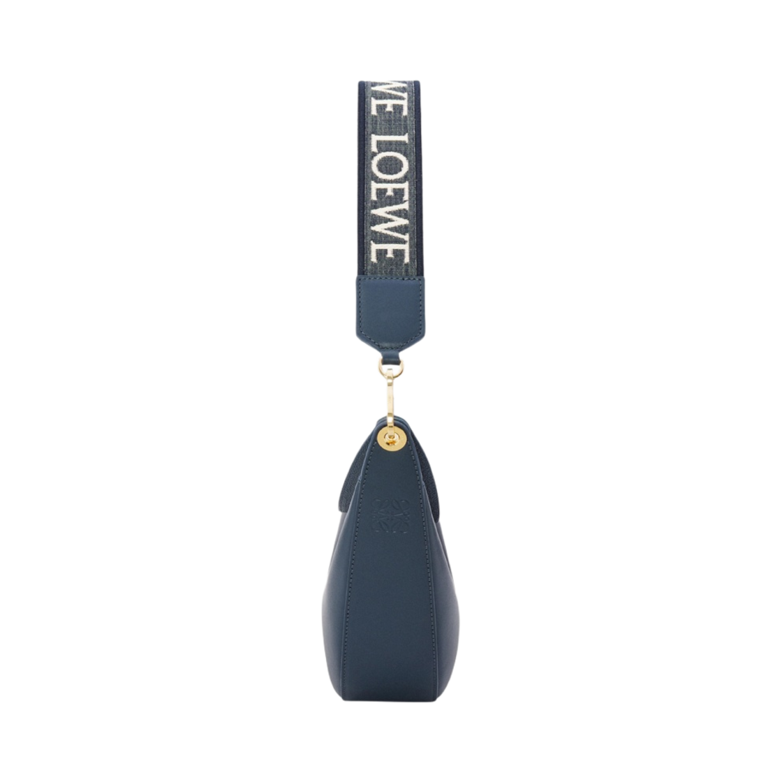 로에베 스몰 루나백 사틴 카프스킨 앤 자카드 오닉스 블루(Loewe Small Luna Bag in Satin Calfskin and Jacquard Onyx Blue) - 3