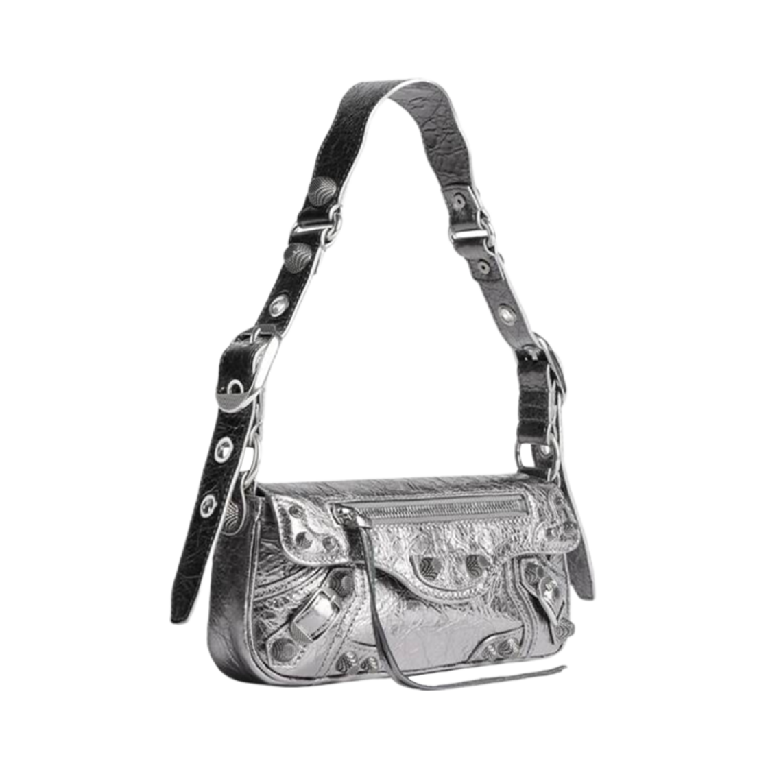 발렌시아가 르 카골 XS 슬링 백 메탈라이즈드 실버(Balenciaga Le Cagole XS Sling Bag Metallized Silver) - 2