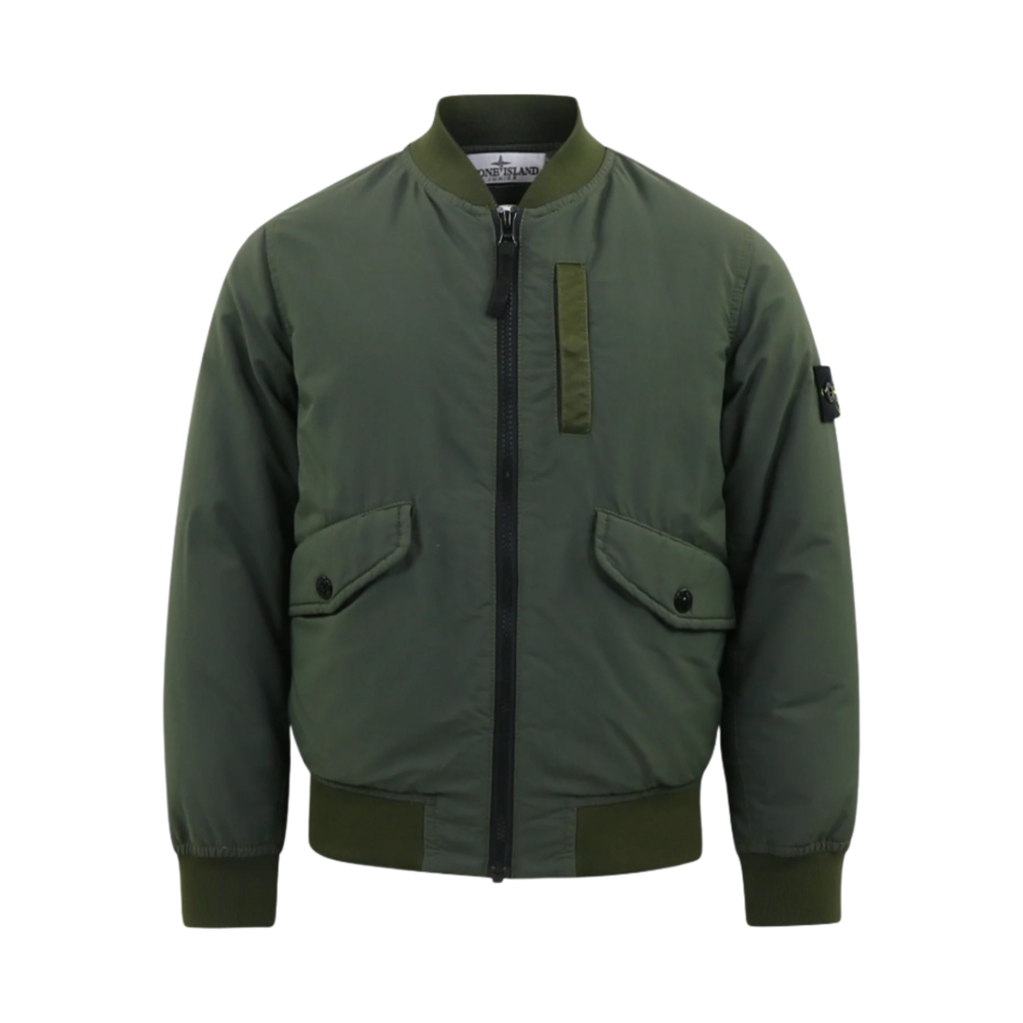 (키즈) 스톤 아일랜드 41236 나일론 봄버 자켓 올리브 그린 - 22FW((Kids) Stone Island 41236 Nylon Bomber Jacket Olive Green - 22FW) - 1