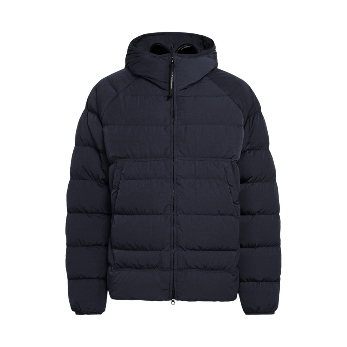 C.P. 컴퍼니 에코 크롬 R 후드 다운 고글 자켓 토탈 이클립스 블루 - 23FW(C.P. Company Eco-Chrome R Hooded Down Goggle Jacket Total Eclipse Blue - 23FW) - 1
