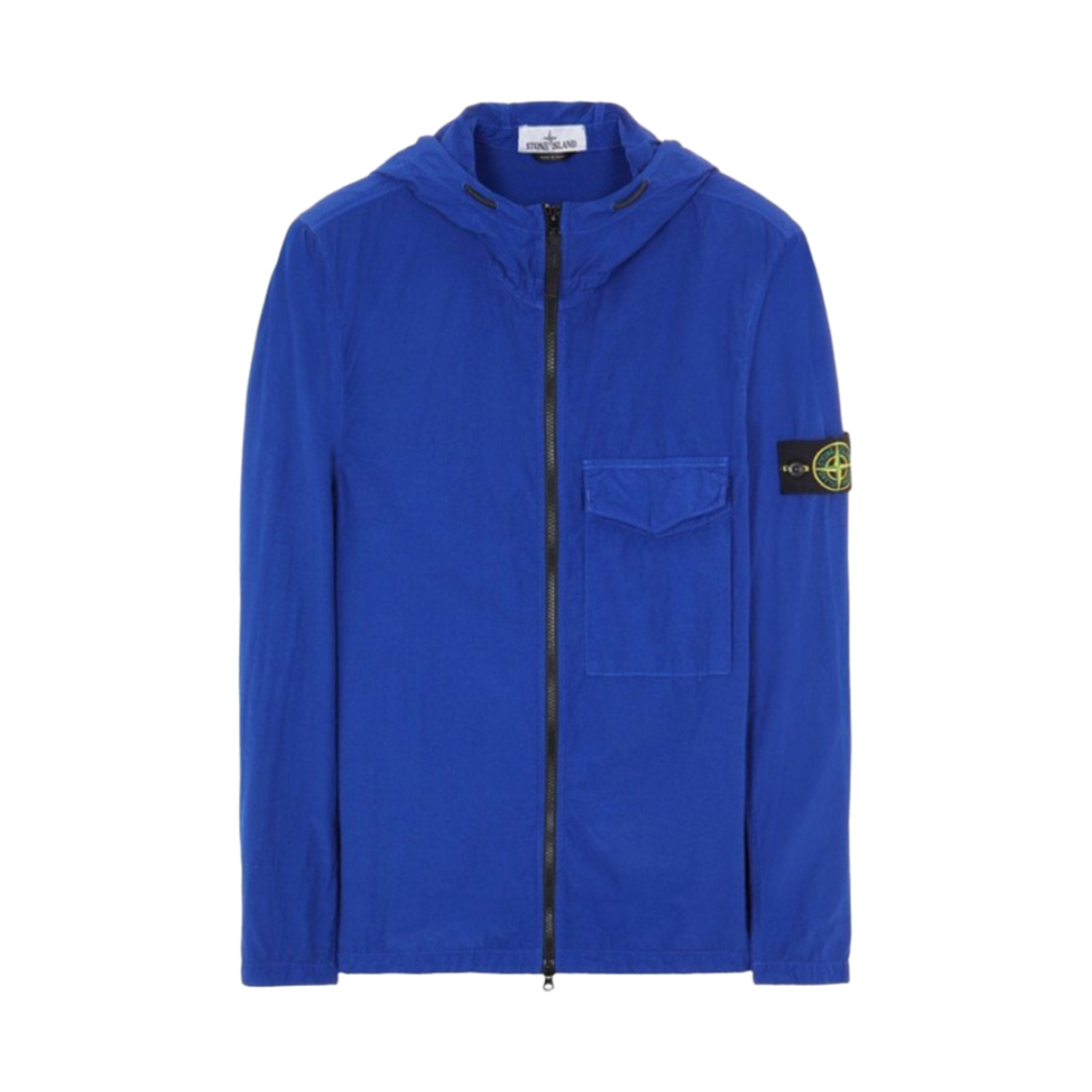 761512402-V0022 Stone Island 12402 Naslan Light Garment Dyed Hooded Overshirt Bluette - 22SS - 대표 이미지 #1
