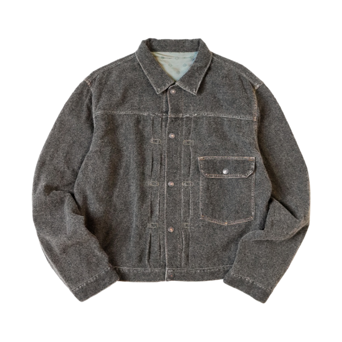 캐피탈 트윌 에이징 울 1st 자켓 차콜