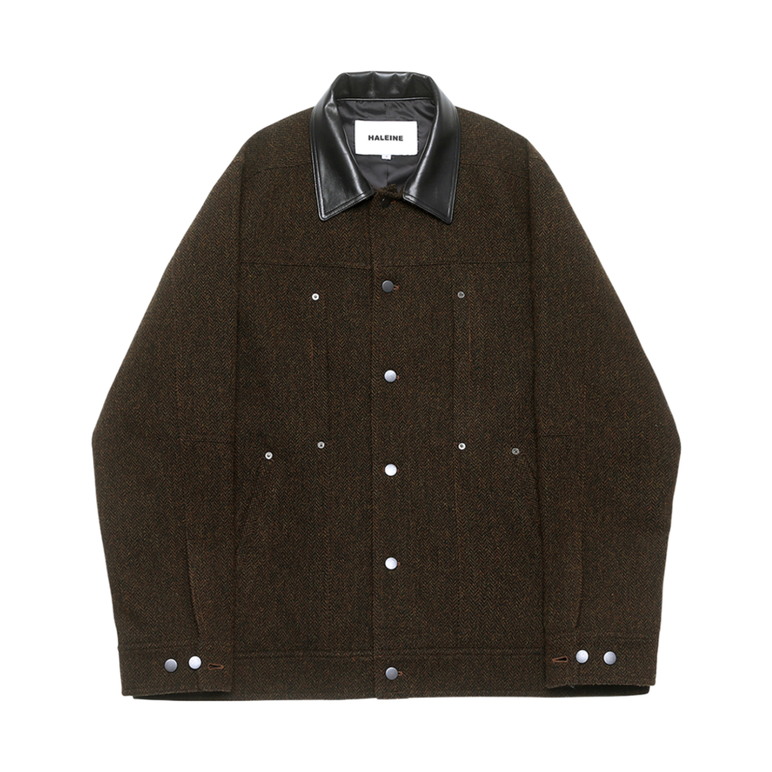 알렌느 하프 울 웍 자켓 브라운(Haleine Half Wool Work Jacket Brown (VJ326))