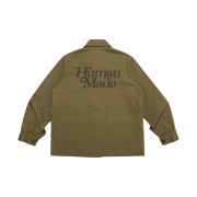Human Made Prototype Herringbone Coverall Jacket Olive Drab
