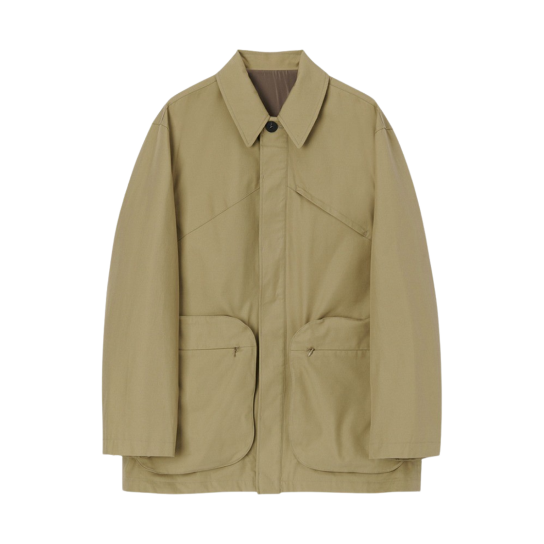 타이핑 미스테이크 퍼스펙티브 포켓 사파리 자켓 베이지 - 22FW(Typing Mistake Perspective Pocket Safari Jacket Beige - 22FW)