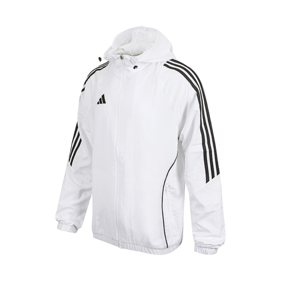 아디다스 티로 24 윈드브레이커 화이트 블랙 - KR 사이즈(Adidas Tiro 24 Windbreaker White Black- KR Sizing)