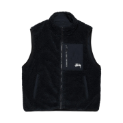 Stussy Sherpa Reversible Vest Black