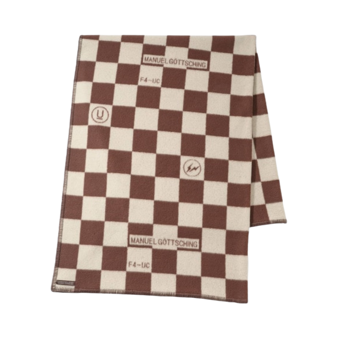 언더커버 x 프라그먼트 UC2C9S02-1 플리스 블랭킷 브라운 체크(Undercover x Fragment UC2C9S02-1 Fleece Blanket Brown Check)