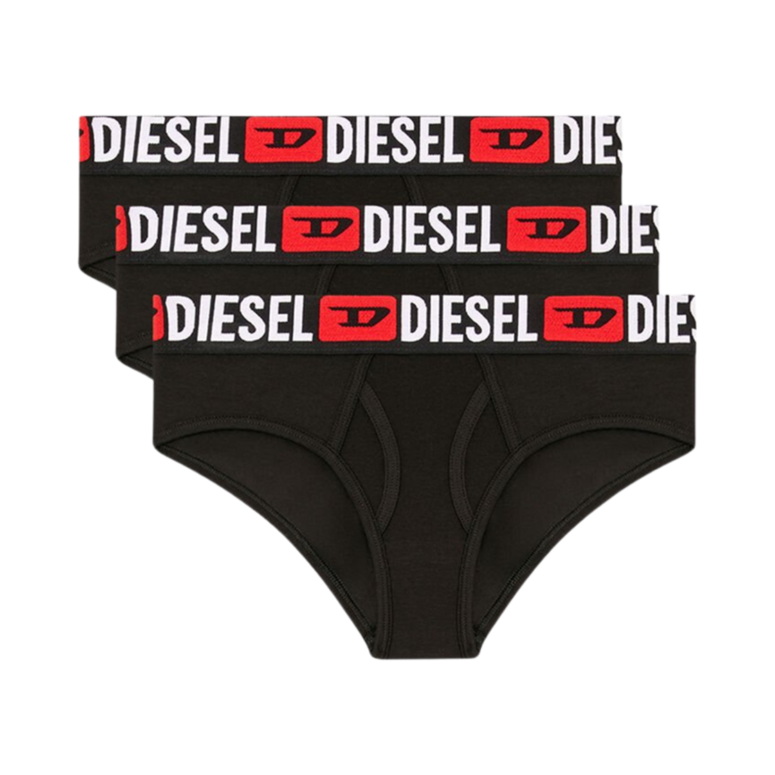 (W) 디젤 Oxy-D-코어 브리프 블랙 (3개입)((W) Diesel Oxy-D-Core Briefs Black (3 Pack)) - 1