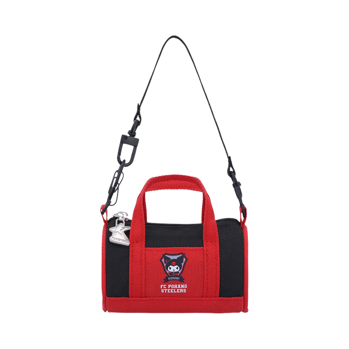 K 리그 x 산리오 캐릭터즈 2025 백 타입 가방 고리 쿠로미 포항 스틸러스 네이비(K League x Sanrio Characters 2025 Bag Type Bag Hook Kuromi Pohang Steelers Navy)