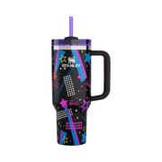Stanley x Barbie Quencher H2.0 FlowState Tumbler 1.18L 80’s Rockers Black