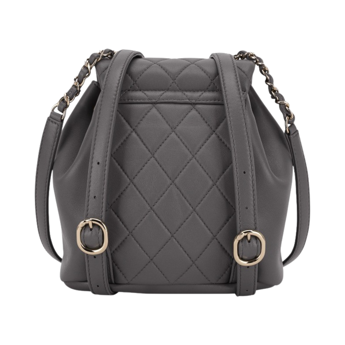 샤넬 스몰 백팩 램스킨 & 골드 메탈 다크 그레이(Chanel Small Backpack Lambskin & Gold Dark Grey) - 2