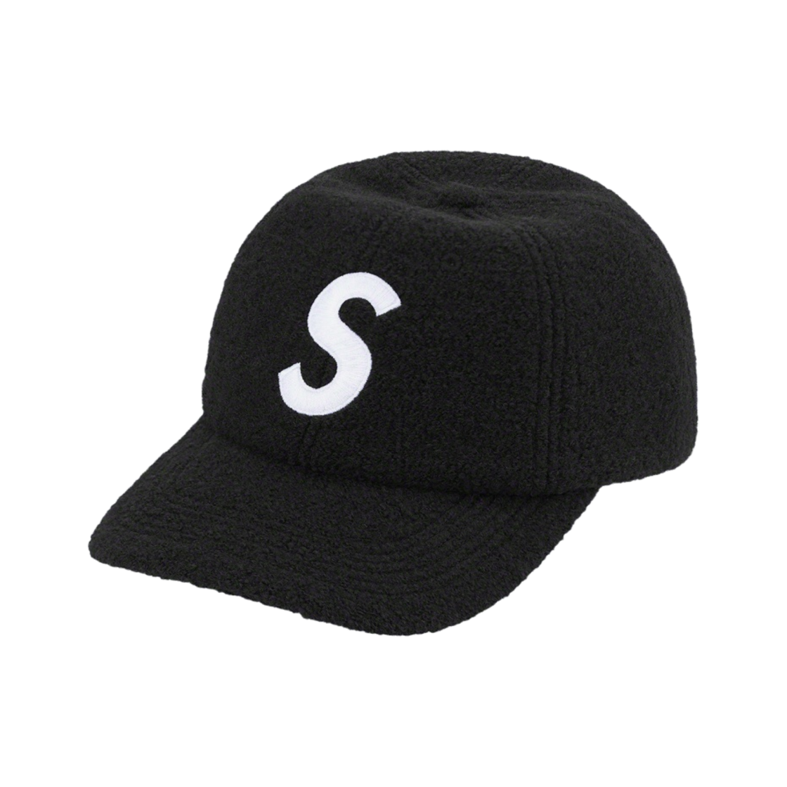슈프림 보일드 울 S 로고 6-패널 캡 블랙 - 22FW(Supreme Boiled Wool S Logo 6-Panel Black - 22FW)