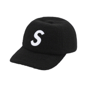 Supreme Boiled Wool S Logo 6-Panel Black - 22FW
