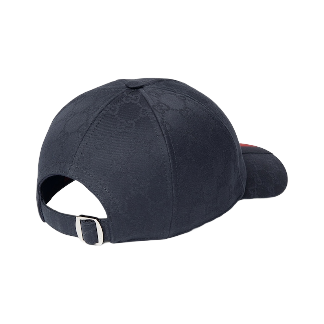 구찌 웹 디테일 GG 코튼 베이스볼 햇 다크 블루(Gucci Web Detail GG Cotton Baseball Hat Dark Blue) - 3