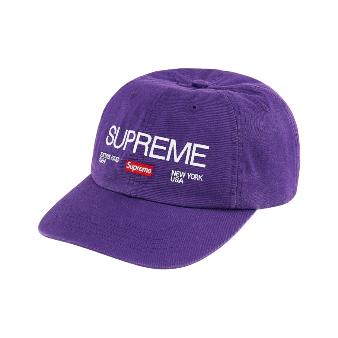 슈프림 Est. 1994 6-패널 캡 퍼플 - 21FW