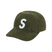 Supreme Fine Wale Corduroy S Logo 6-Panel Olive - 21SS