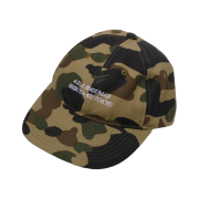 BAPE 1st Camo Slogan Cap Green